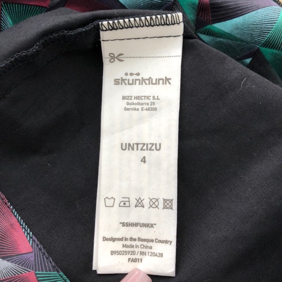 Skunkfunk Black Prism Abstract Pattern Dress - Picture 9 of 11